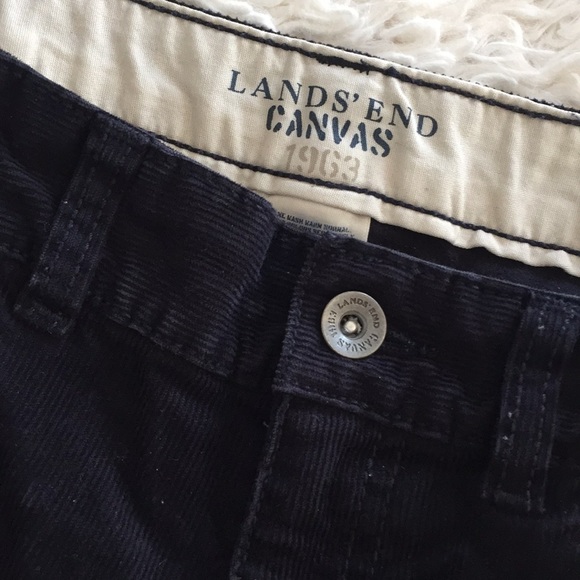 Lands’ End Canvas dark navy corduroy jeans - Picture 2 of 6